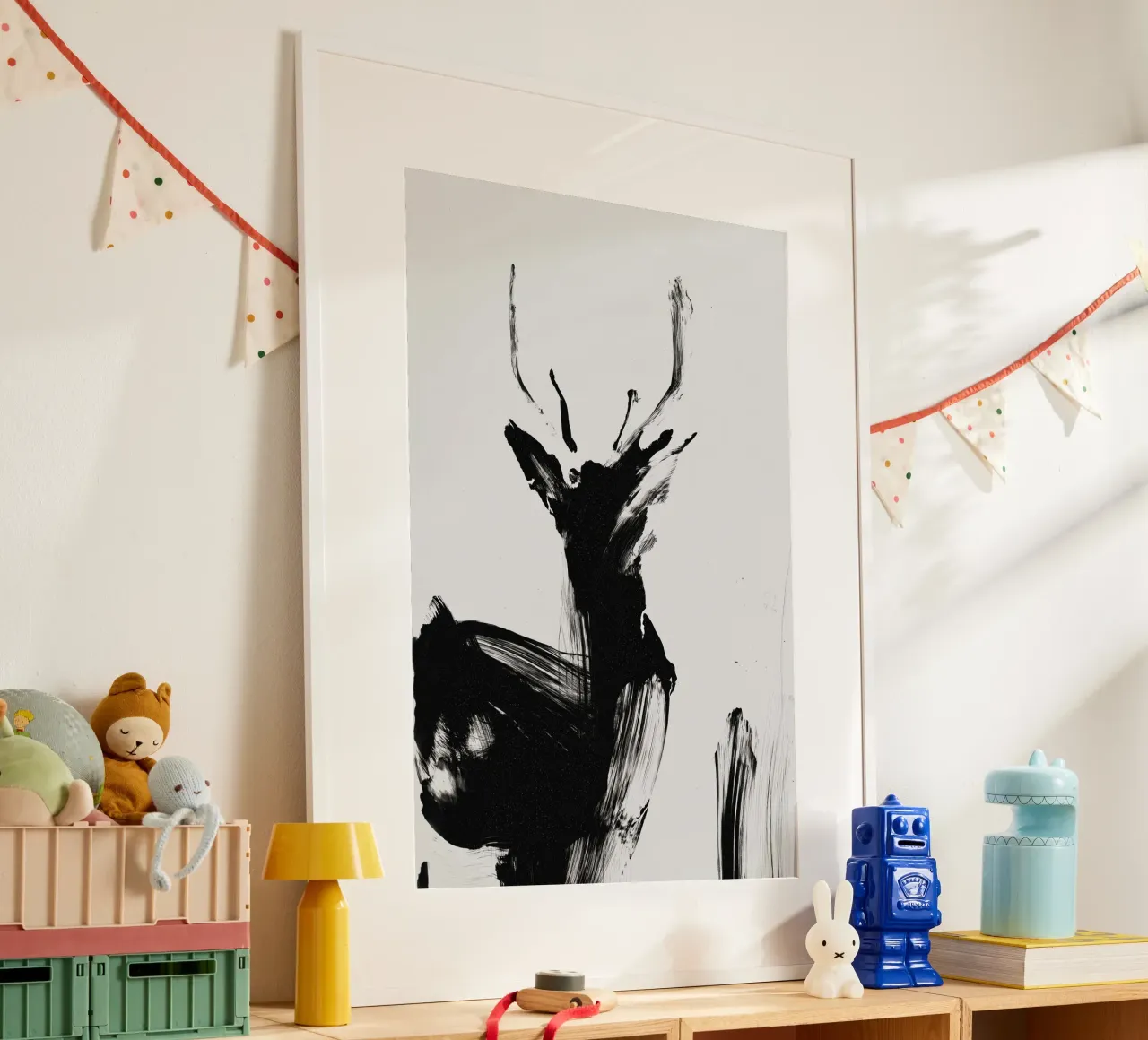 Abstract Deer No 02 carta hahnemühle da treechild