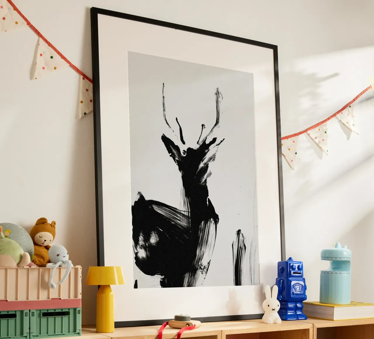 Abstract Deer No 02 carta hahnemühle da treechild