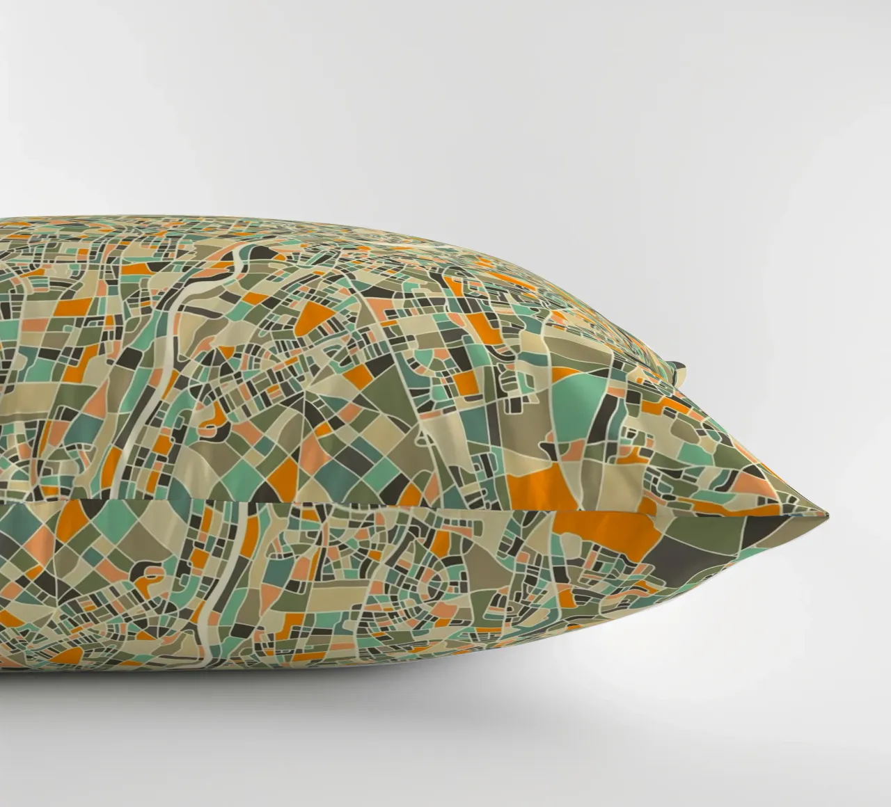Mappa di Monaco cuscino da Jazzberry Blue