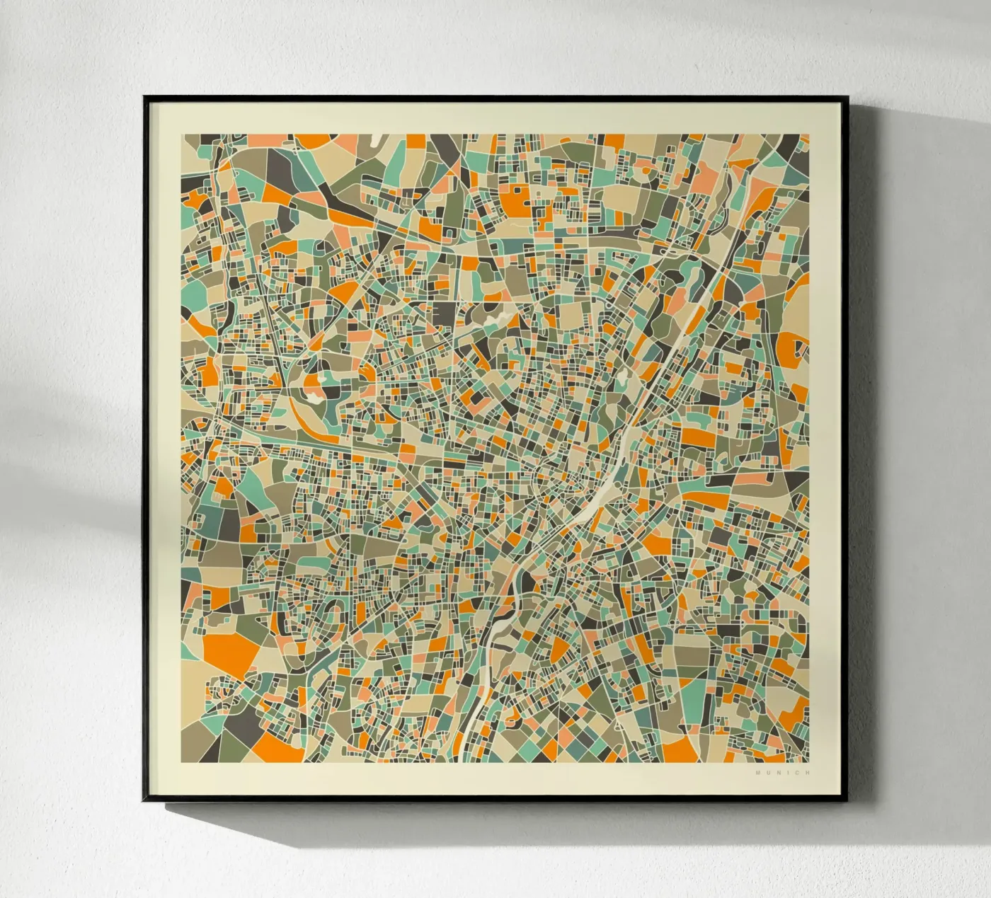 Munich Map plexiglass da Jazzberry Blue