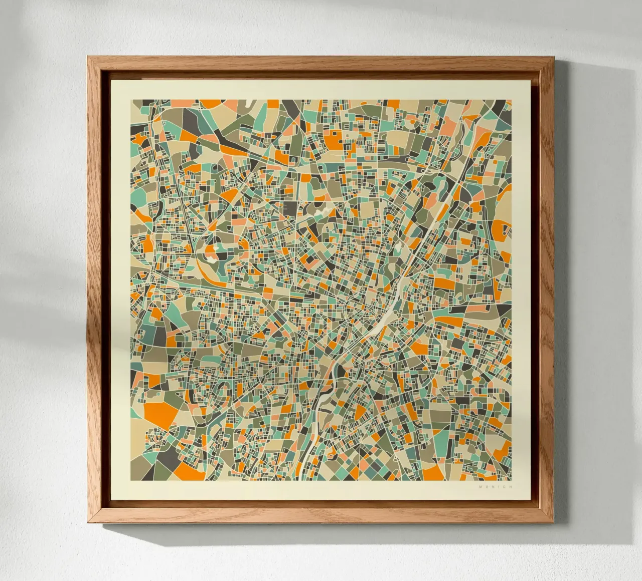 Mappa di Monaco pannello forex da Jazzberry Blue