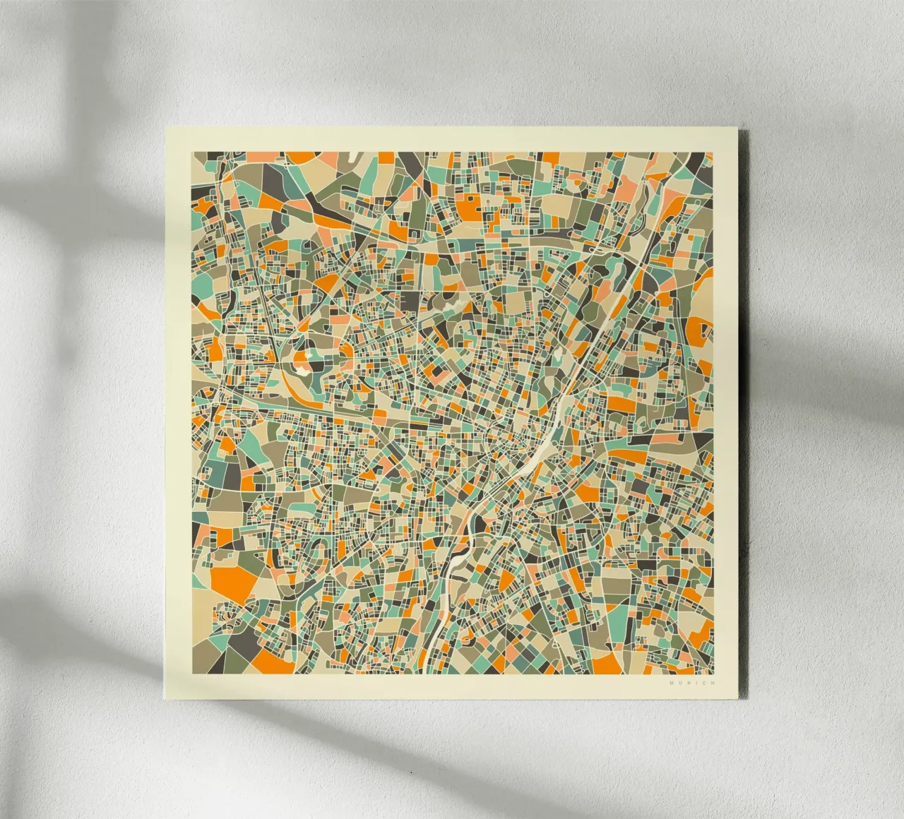 Mappa di Monaco pannello forex da Jazzberry Blue