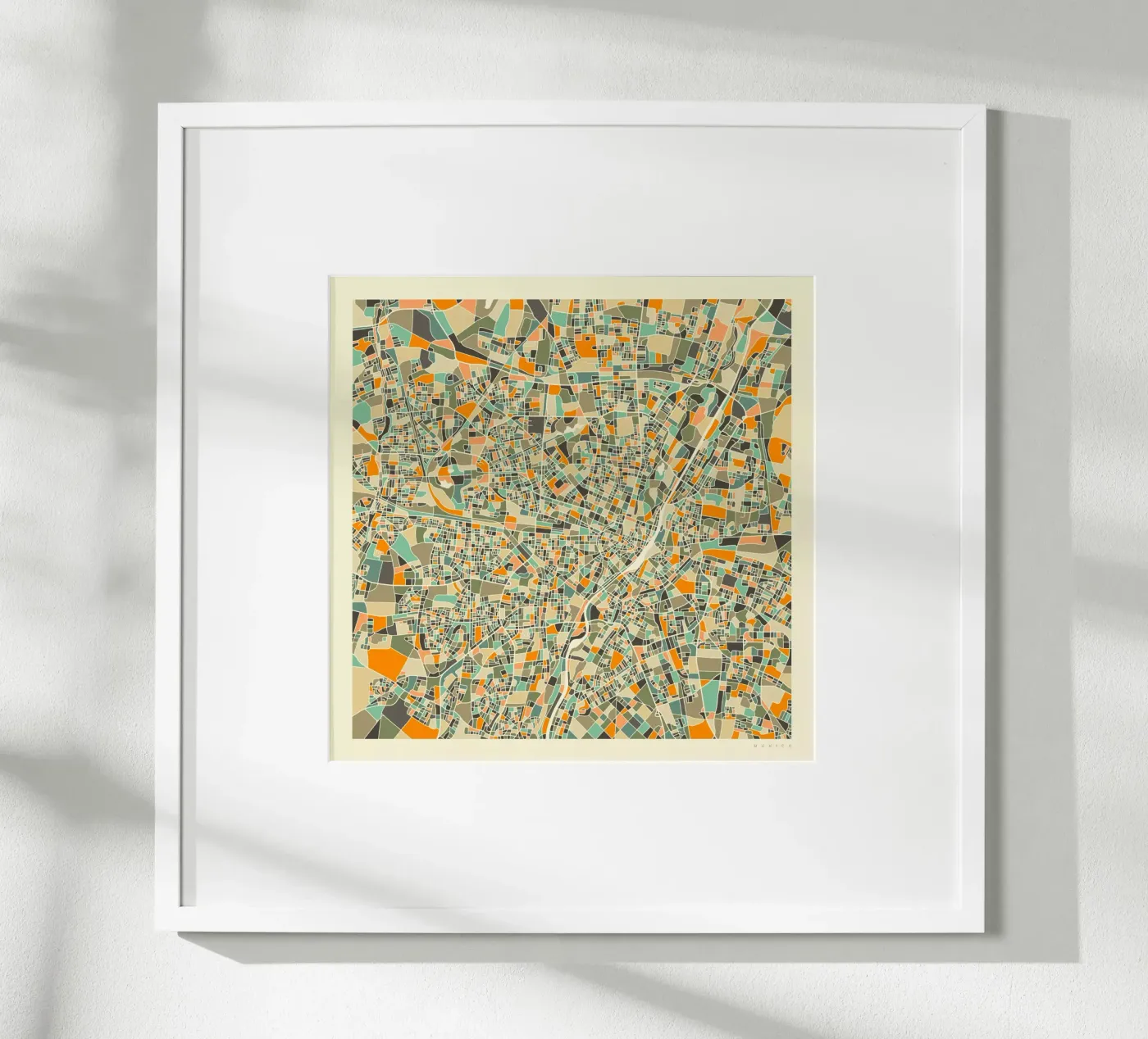 Munich Map Poster von Jazzberry Blue