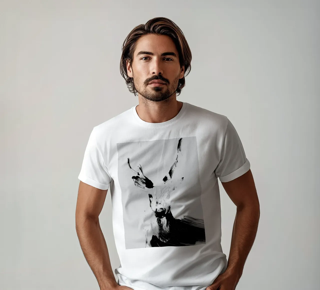 Abstract Deer No 03 t-shirt da treechild