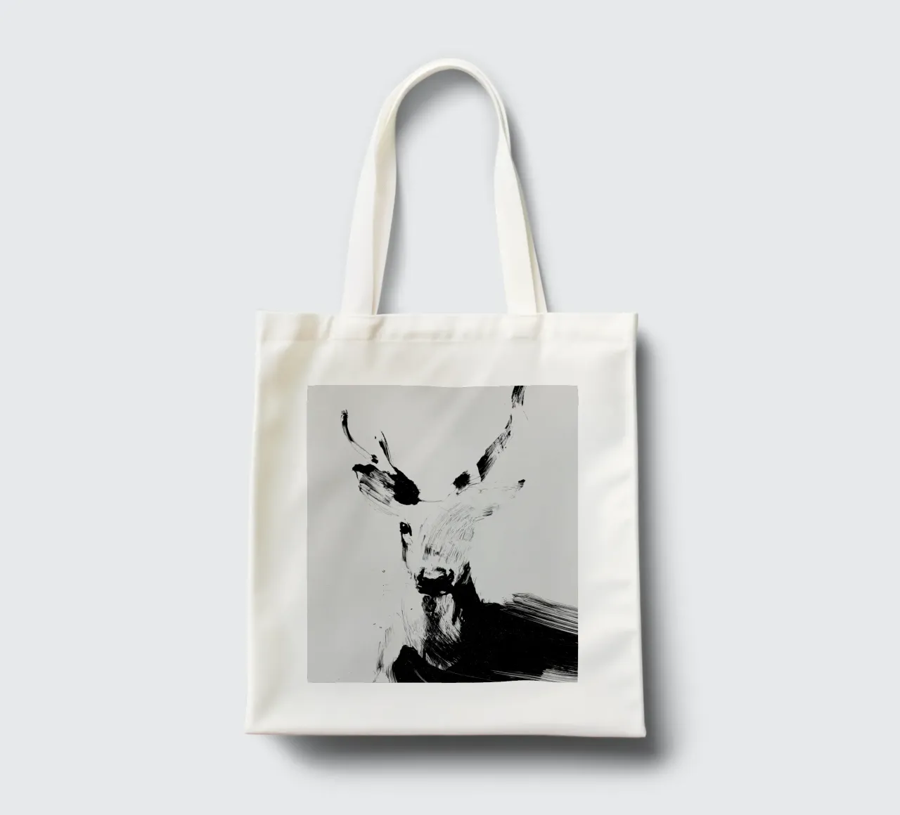 Abstract Deer No 03 borsa in juta da treechild