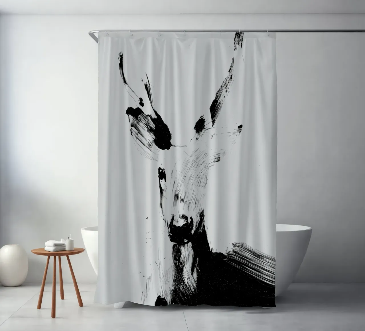 Abstract Deer No 03 tenda da doccia da treechild