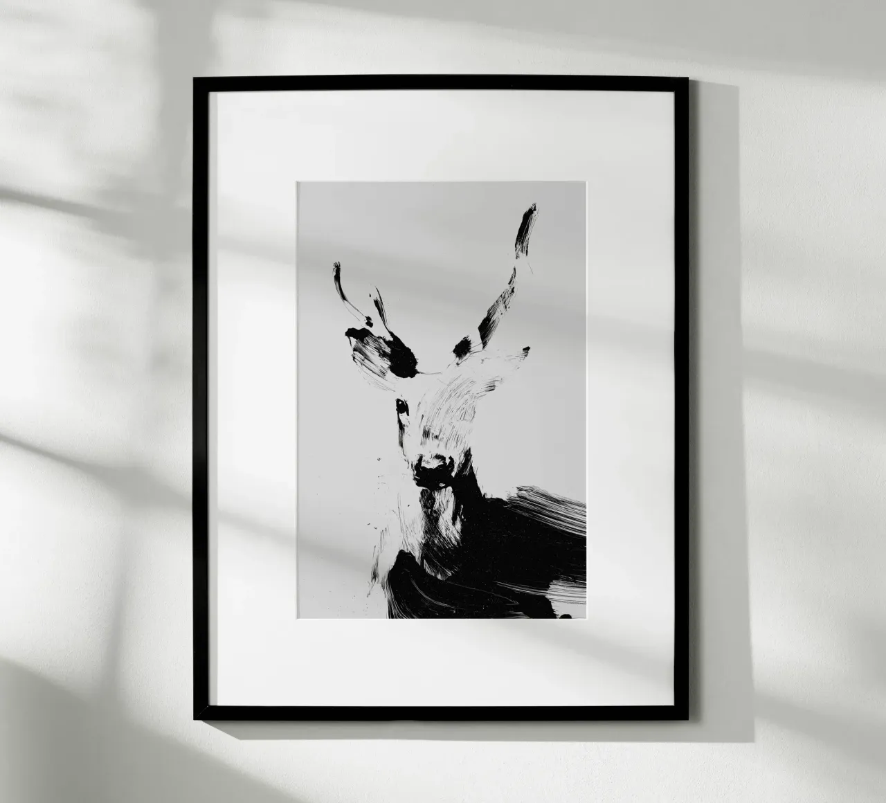 Abstract Deer No 03 carta hahnemühle da treechild