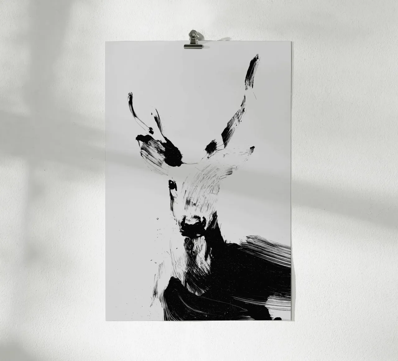 Abstract Deer No 03 carta hahnemühle da treechild