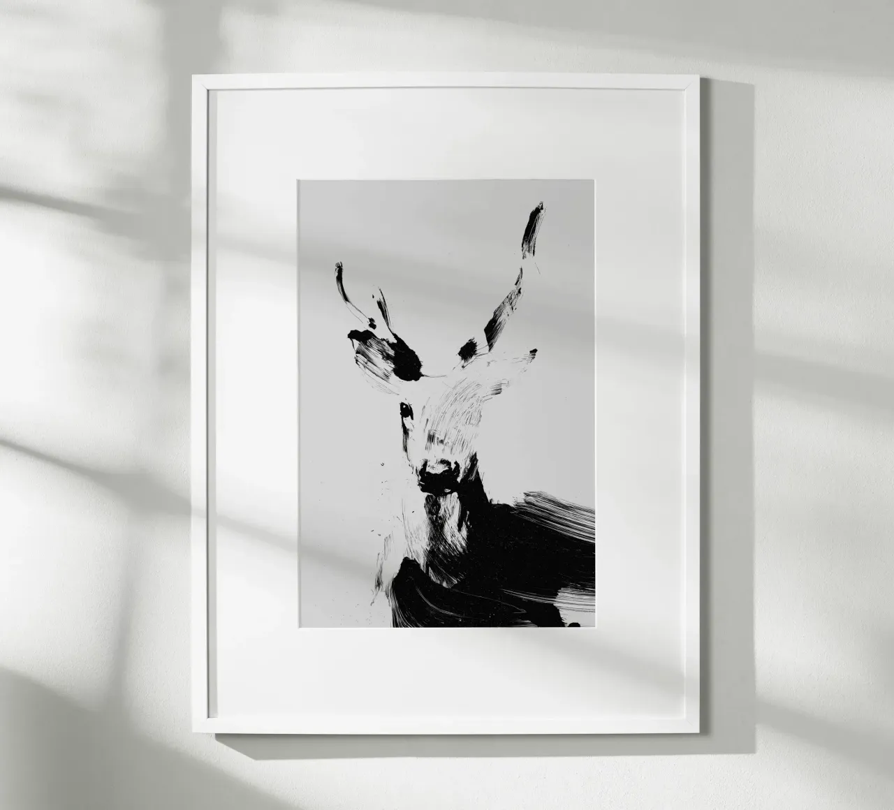 Abstract Deer No 03 carta hahnemühle da treechild