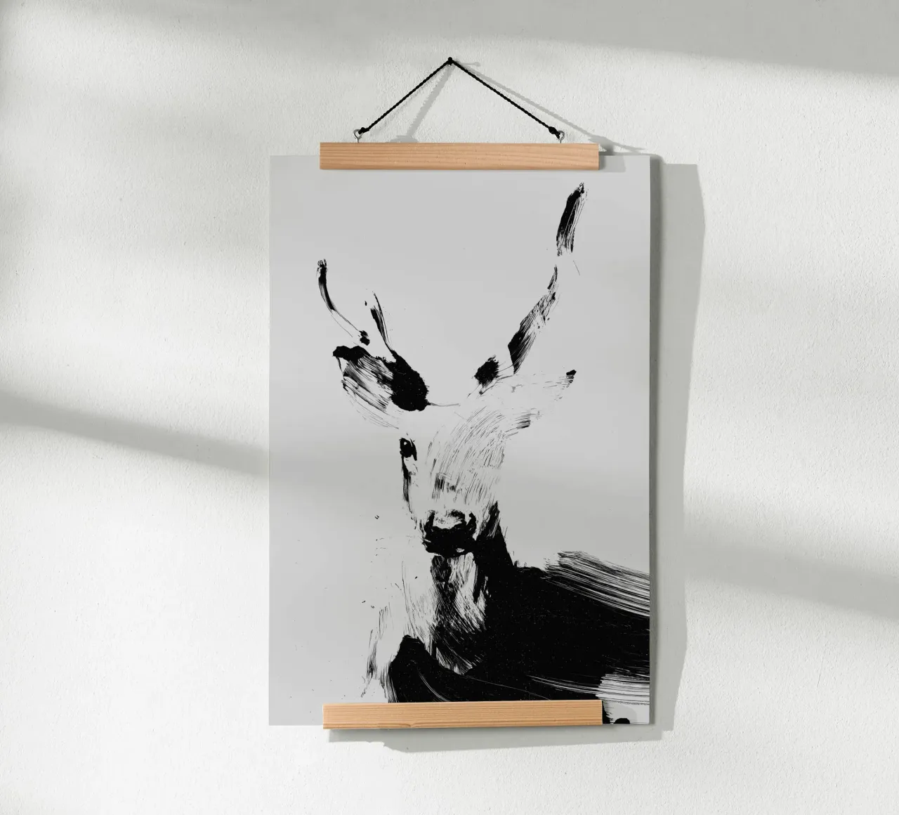 Abstract Deer No 03 carta hahnemühle da treechild