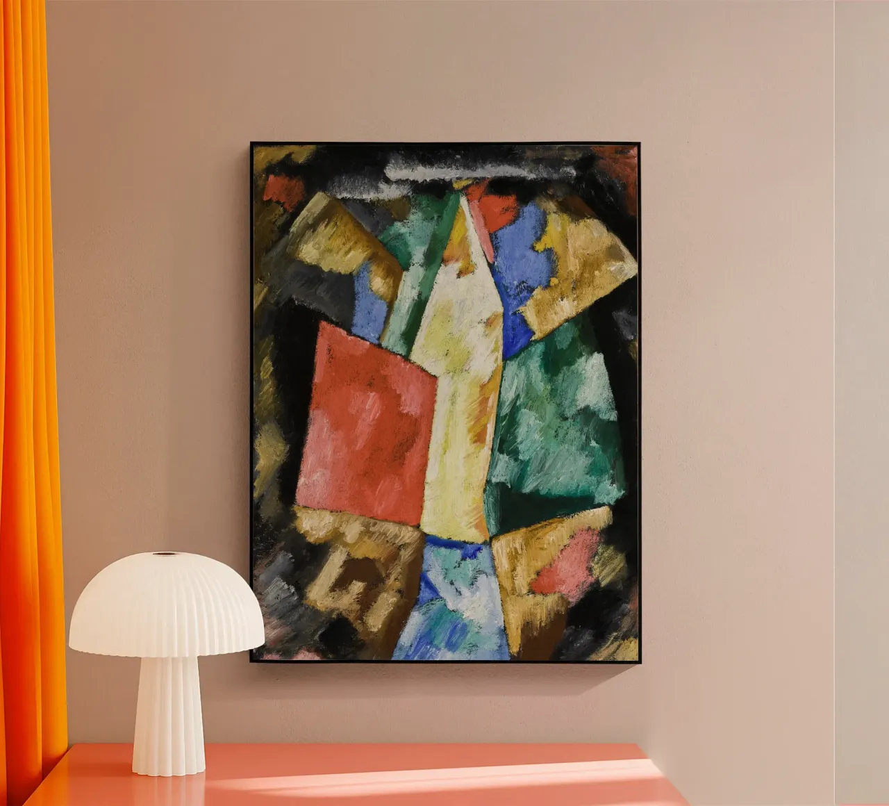 Abstraction; Blue, Yellow and Green plexiglass da artshop