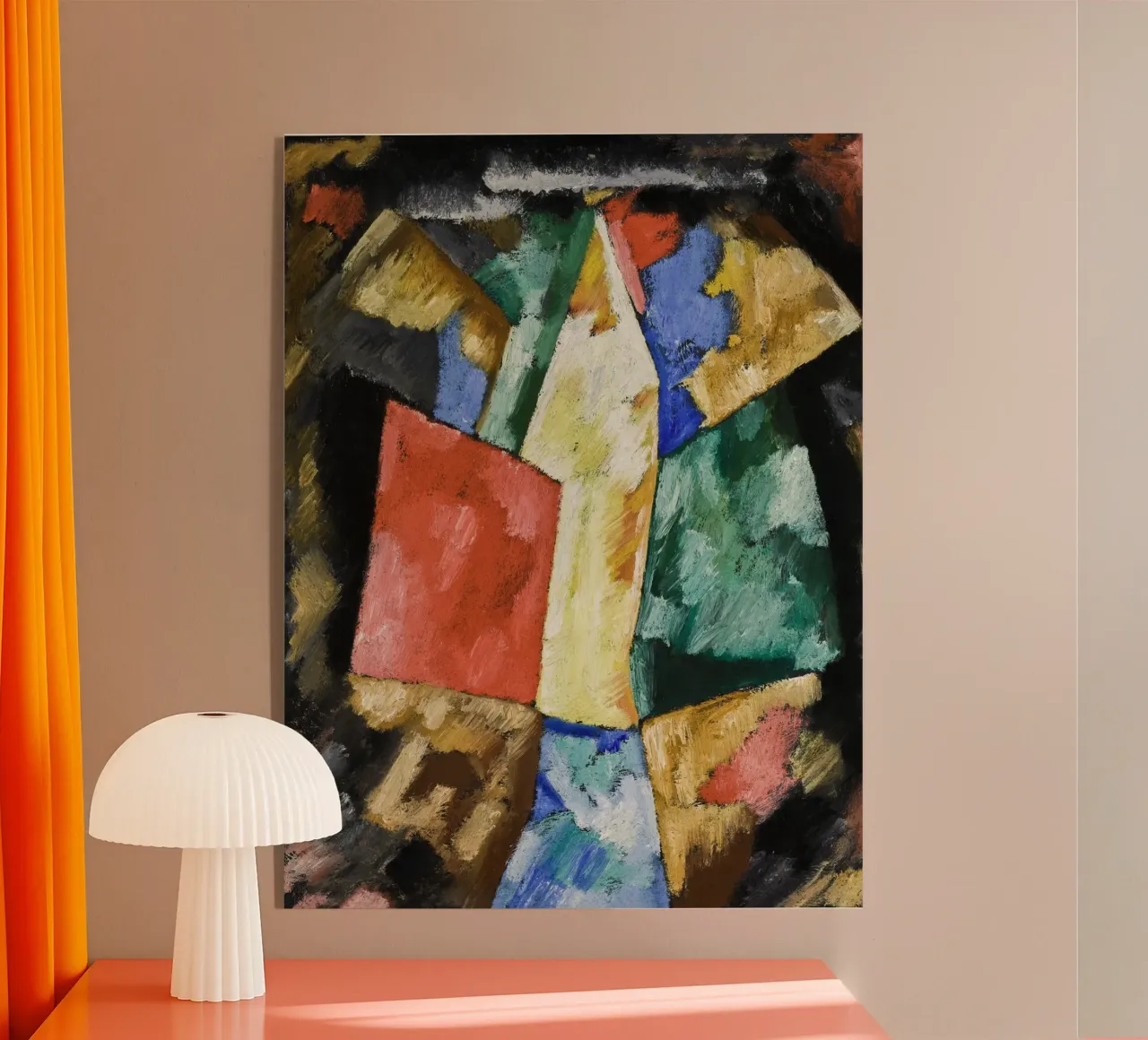 Abstraction; Blue, Yellow and Green plexiglass da artshop