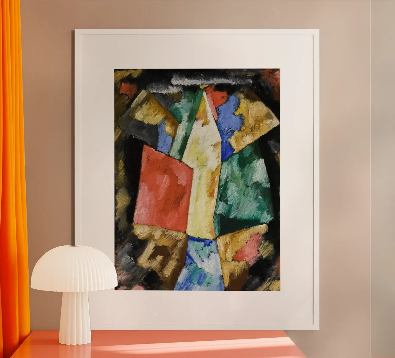 Abstraction; Blue, Yellow and Green carta hahnemühle da artshop