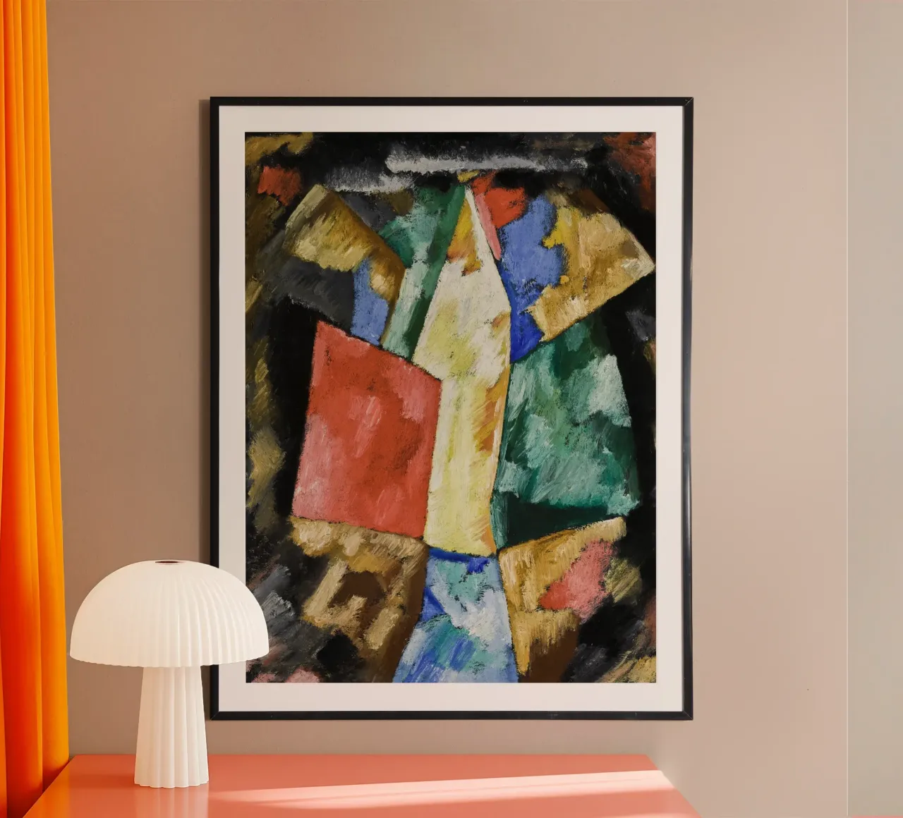 Abstraction; Blue, Yellow and Green carta hahnemühle da artshop