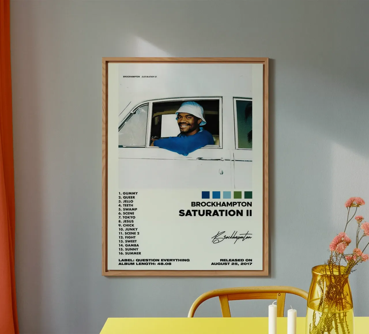 Brockhampton Saturation alluminio dibond da Roronoa7