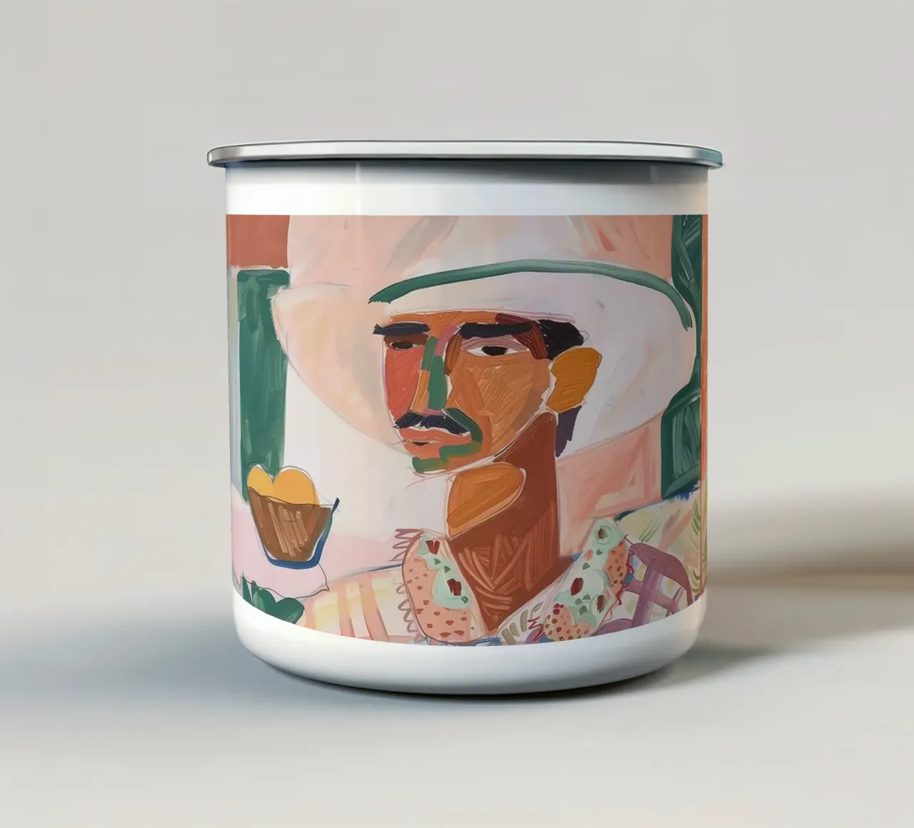 The Sunlit Wanderer I tazza in smalto da BALIKA HOMES ART