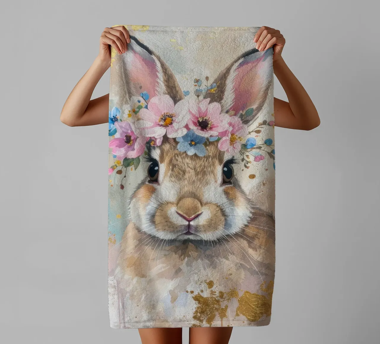 Il coniglio sognatore asciugamano da bagno da Katalier (Kids)