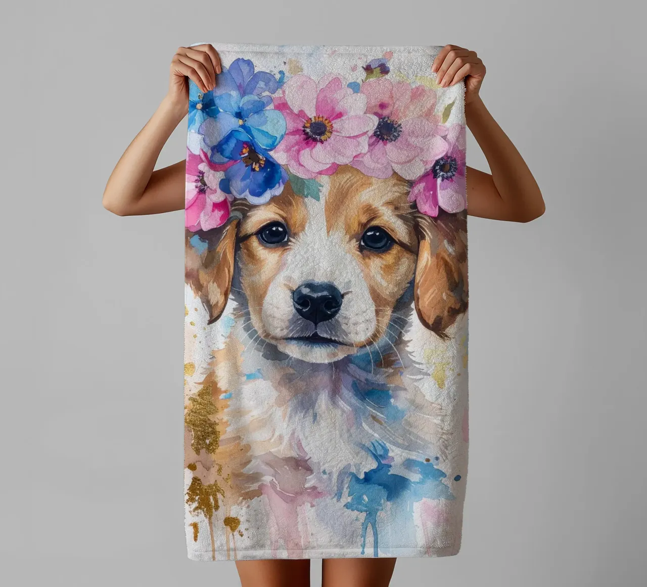 Il cucciolo sognatore asciugamano da bagno da Katalier (Kids)