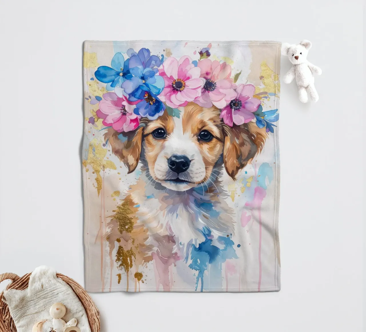 Il cucciolo sognatore coperta in pile da Katalier (Kids)