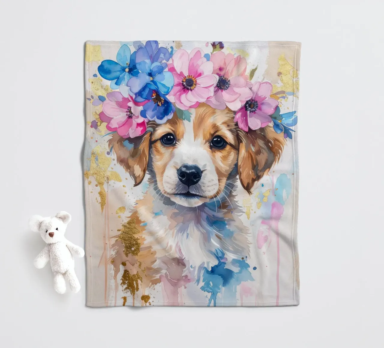 Il cucciolo sognatore coperta in pile da Katalier (Kids)