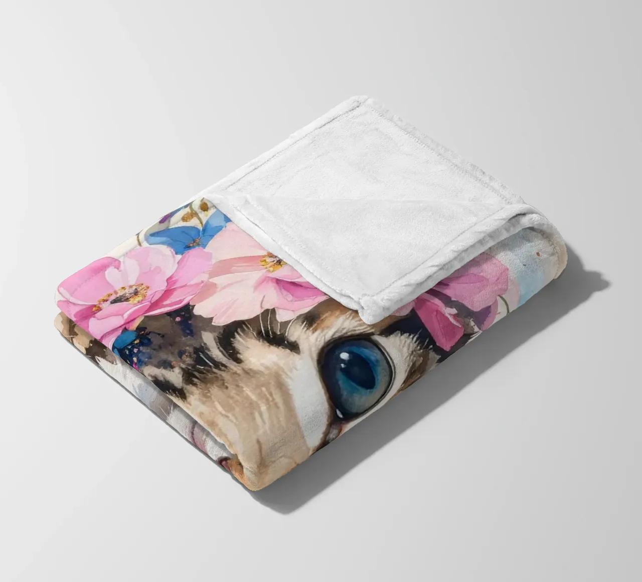 Das verträumte kleine Kätzchen Fleecedecke von Katalier (Kids)