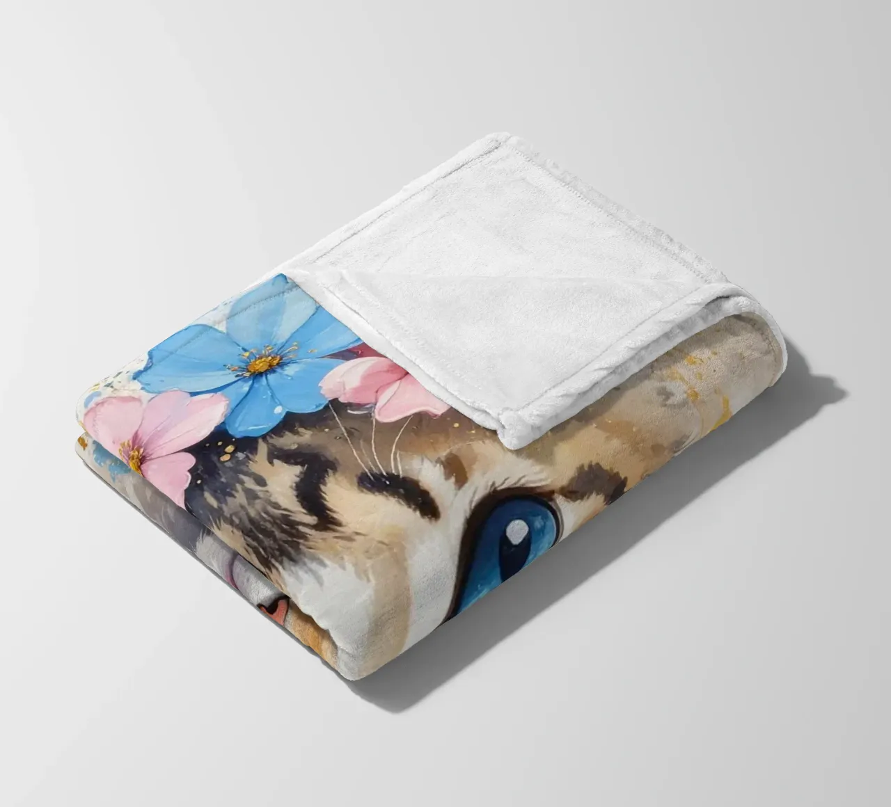 Das verträumte kleine Kätzchen Fleecedecke von Katalier (Kids)