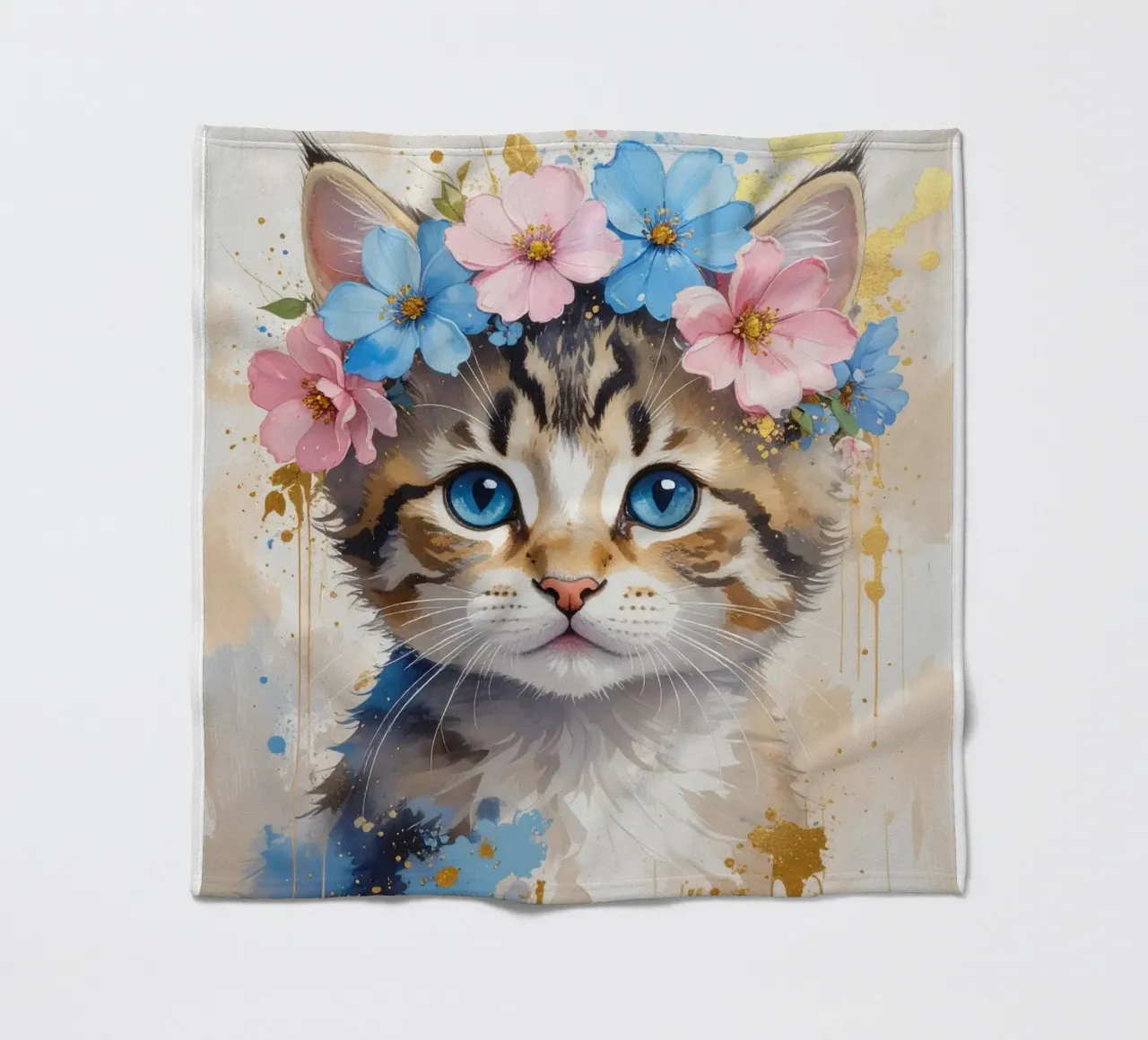 Il gattino sognatore coperta in pile da Katalier (Kids)