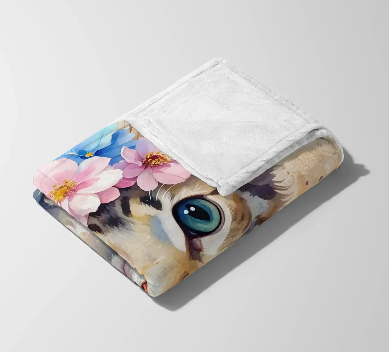Das verträumte kleine Kätzchen Fleecedecke von Katalier (Kids)