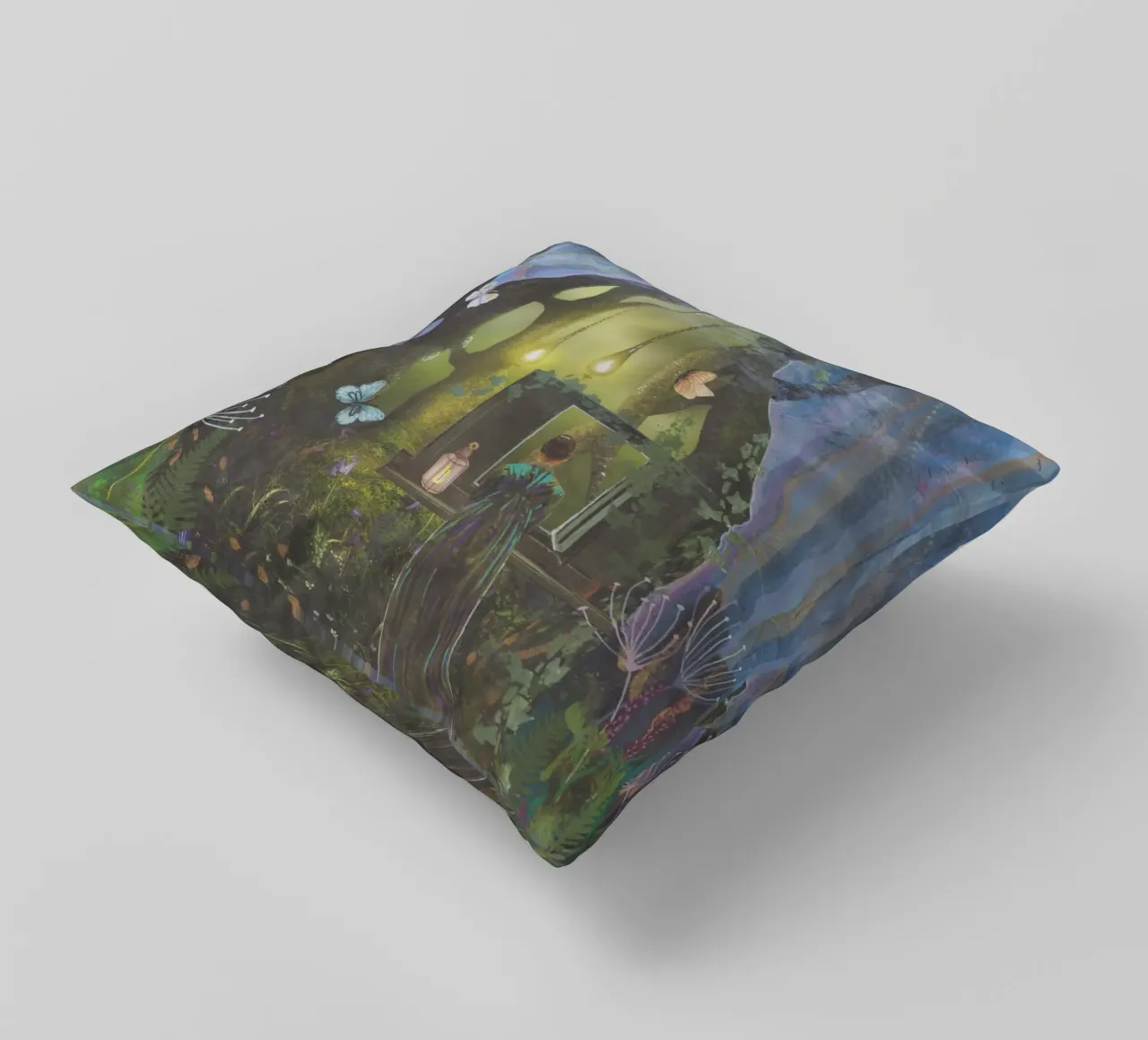 magischer Hexenwald cuscino da Blattwerkzauber