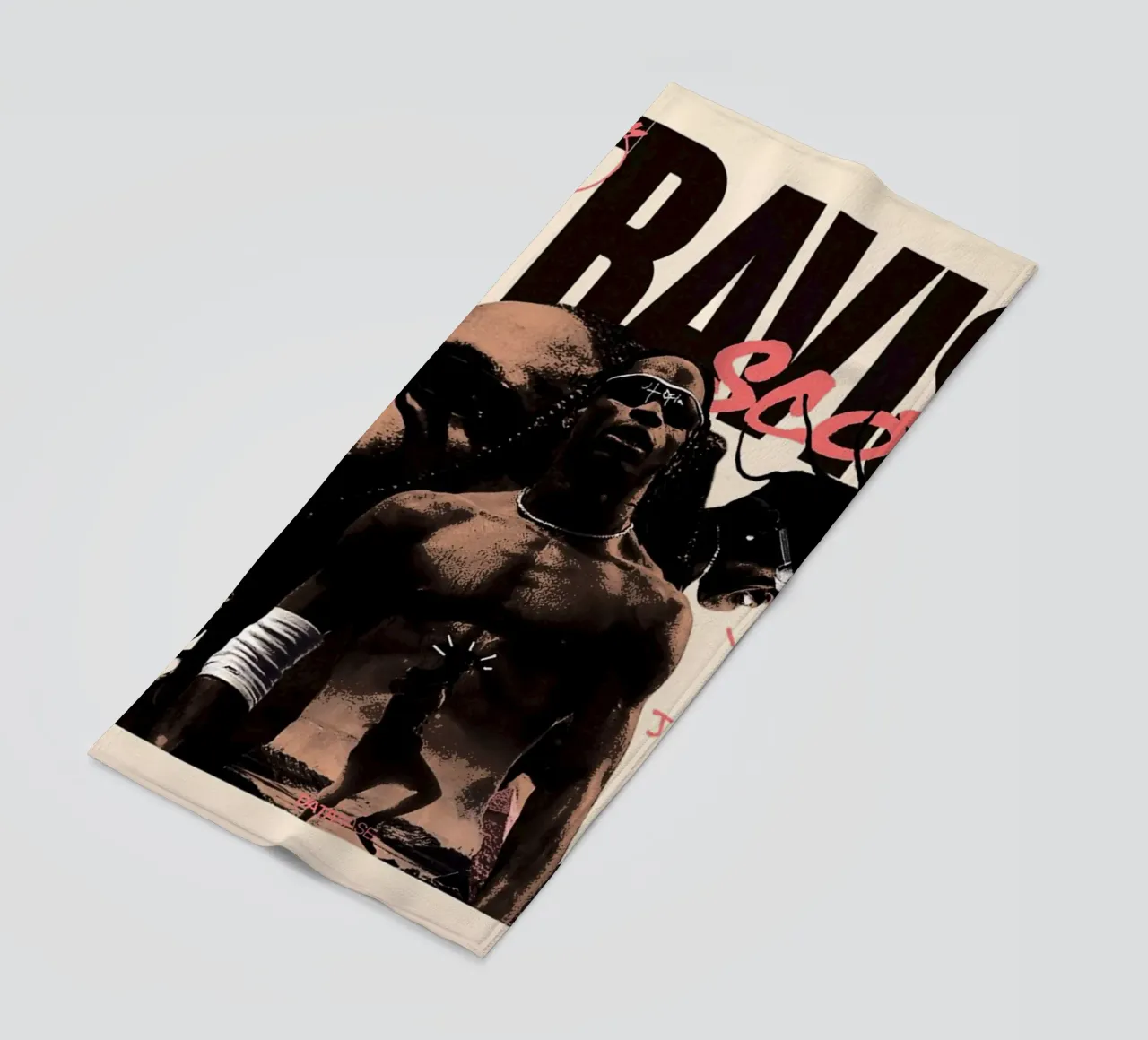 Travis Scott 19 beach towel by music soul