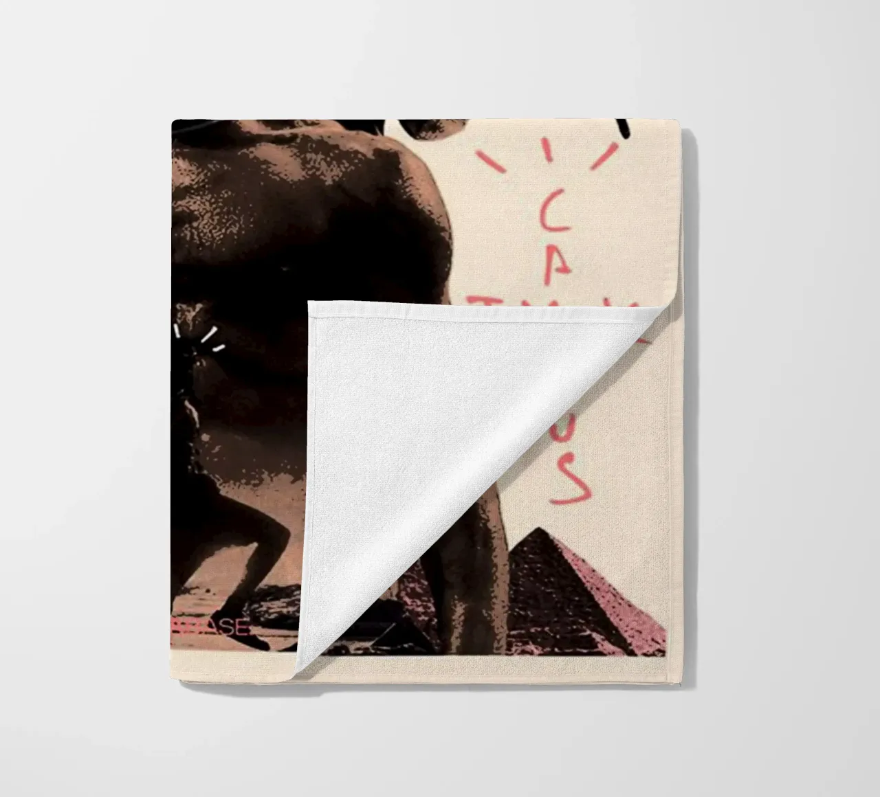 Travis Scott 19 beach towel by music soul