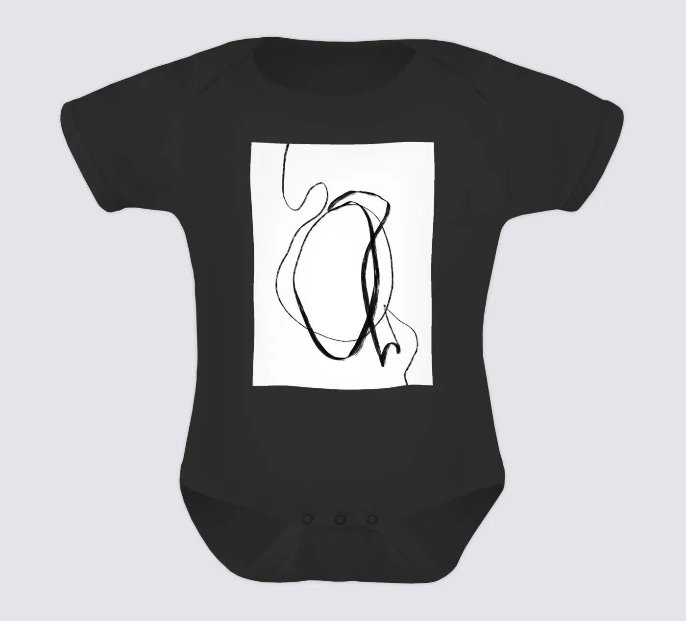 Circle Two short-sleeve baby romper by Studio B