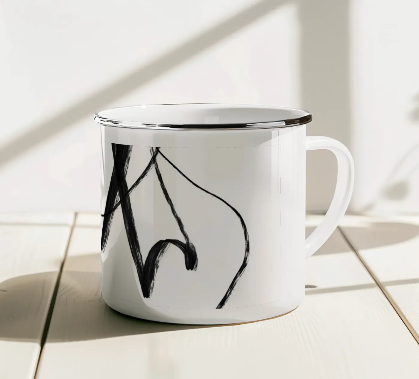 Circle Two enamel mug by Studio B