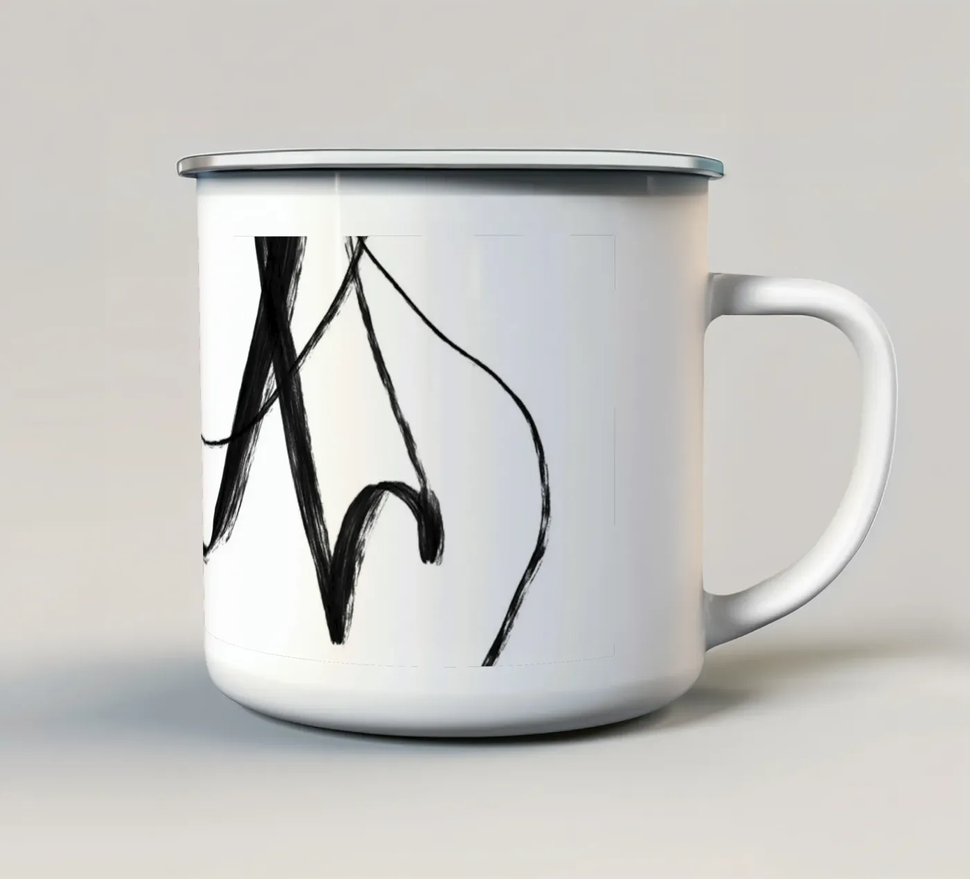 Circle Two enamel mug by Studio B