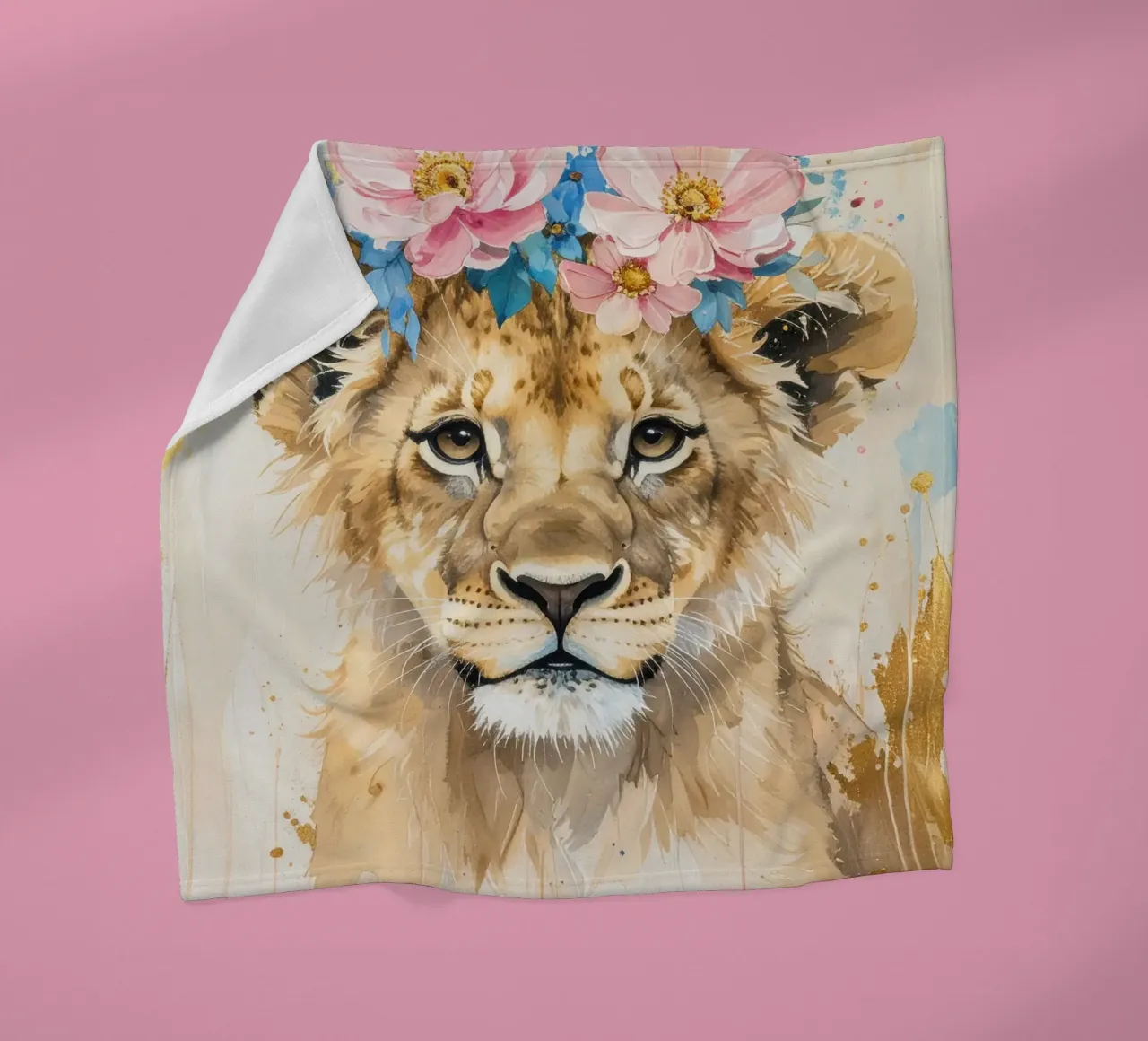 Il piccolo leone sognatore coperta in pile da Katalier (Kids)