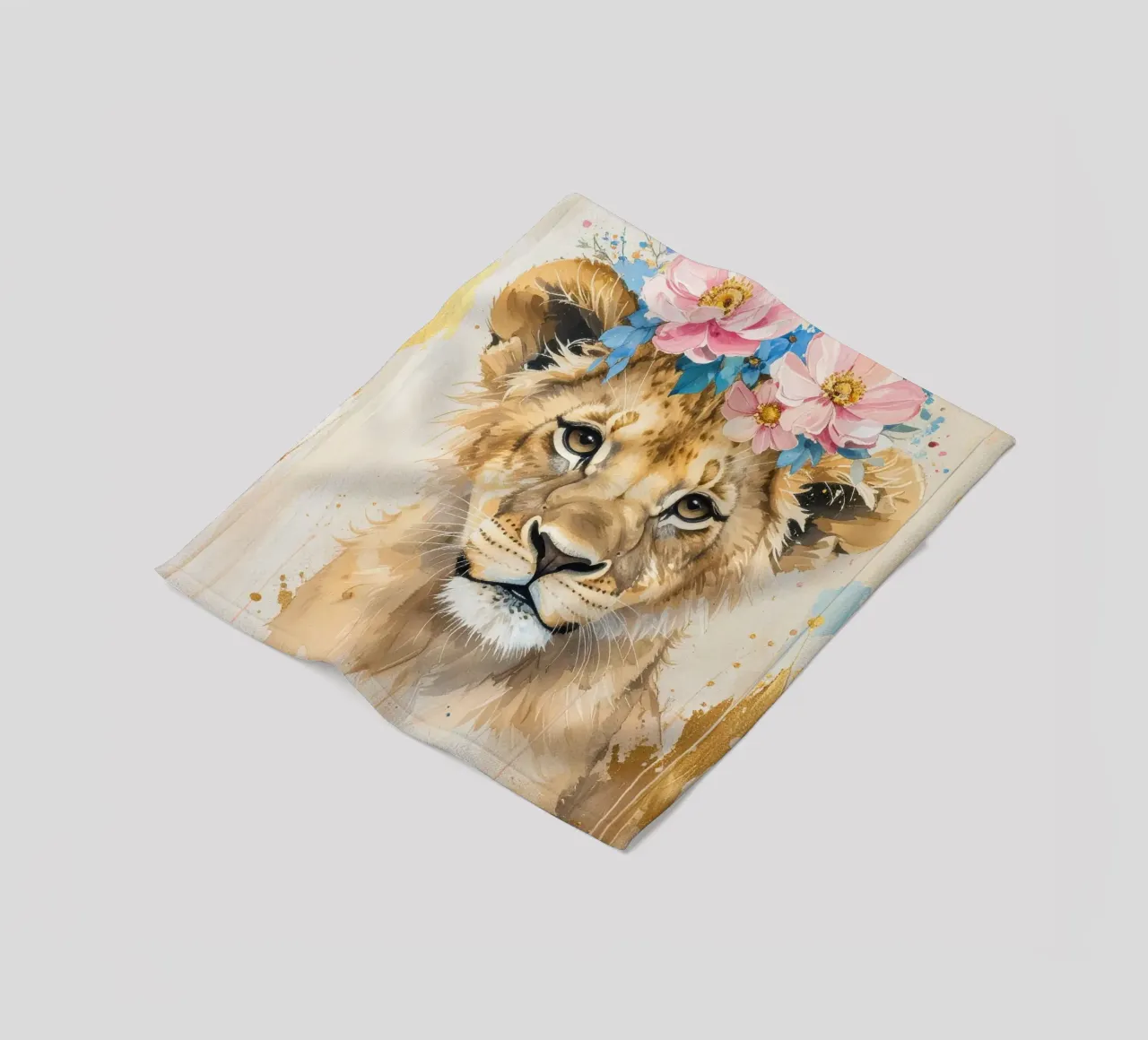 Il piccolo leone sognatore coperta in pile da Katalier (Kids)