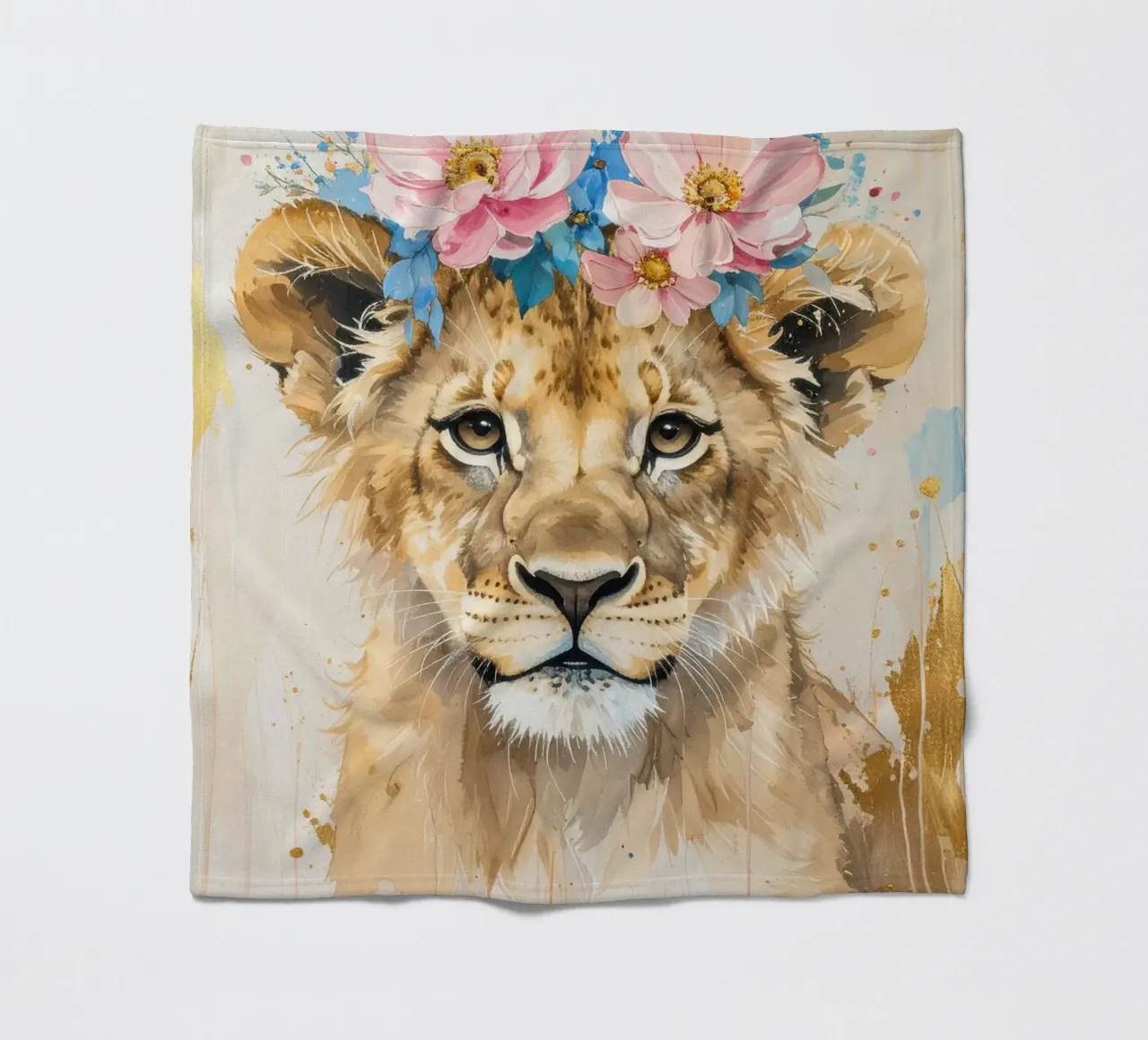 Il piccolo leone sognatore coperta in pile da Katalier (Kids)