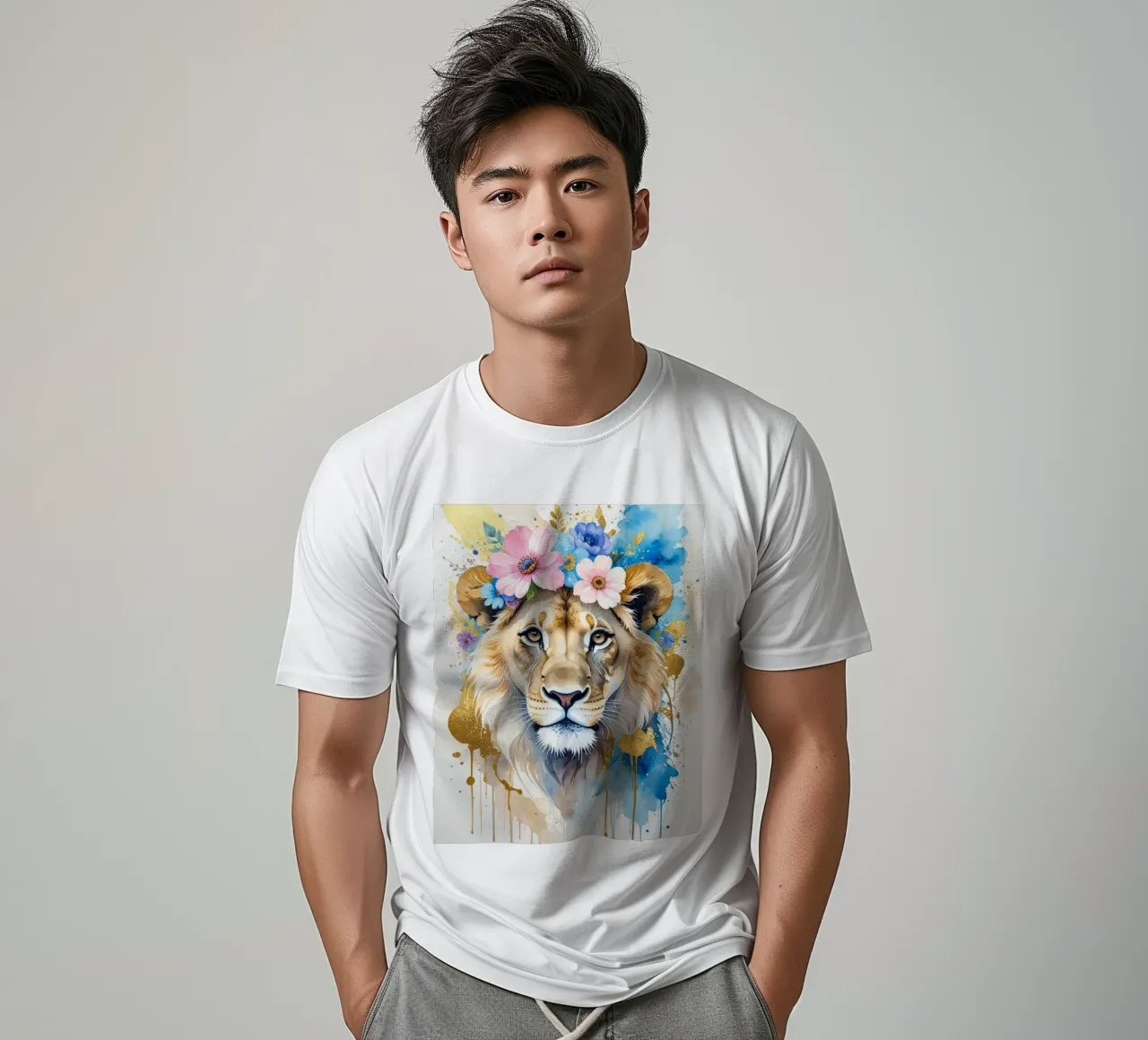 Il leone sognatore t-shirt da Katalier (Kids)