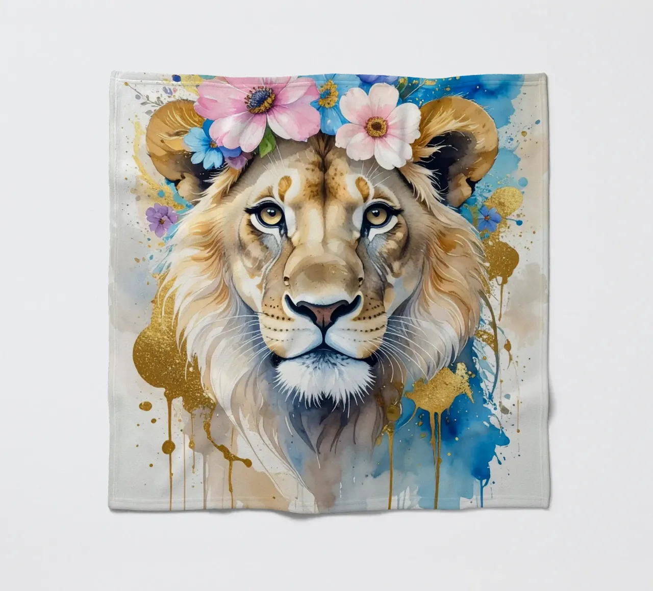 Il leone sognatore coperta in pile da Katalier (Kids)
