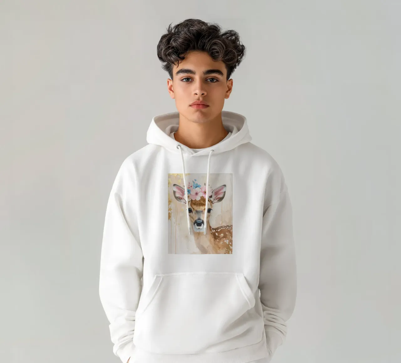 Il piccolo cervo sognatore felpa con cappuccio da Katalier (Kids)