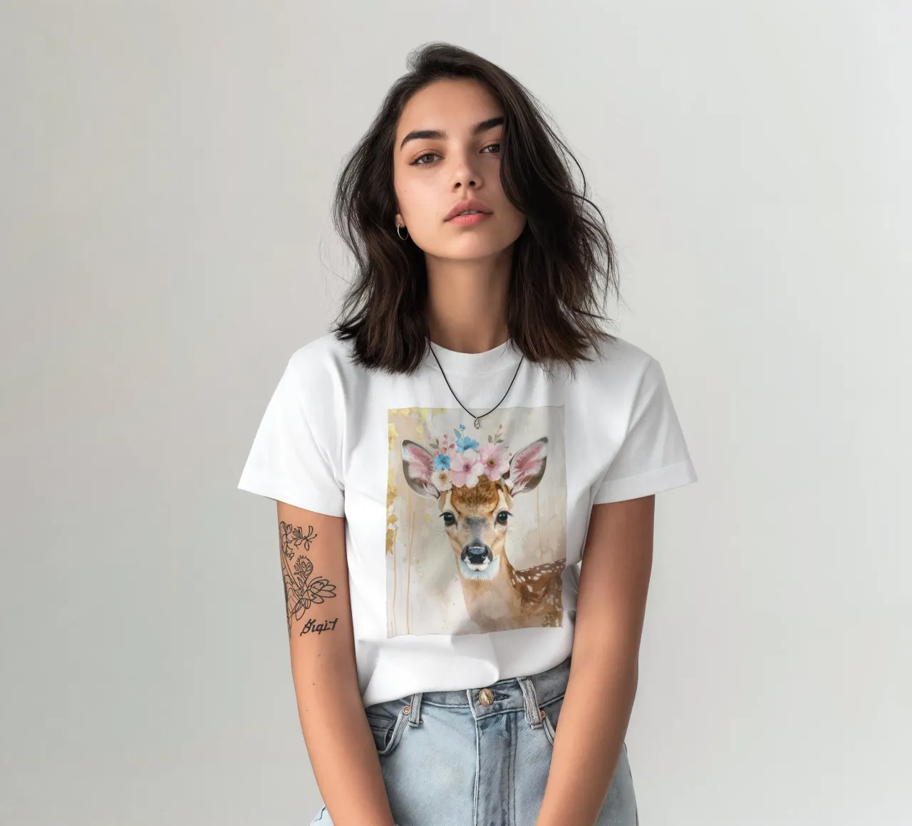 Il piccolo cervo sognatore t-shirt da Katalier (Kids)