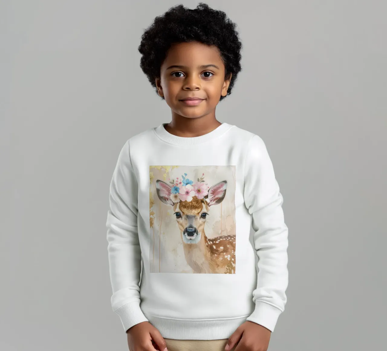 Il piccolo cervo sognatore felpa bambino da Katalier (Kids)