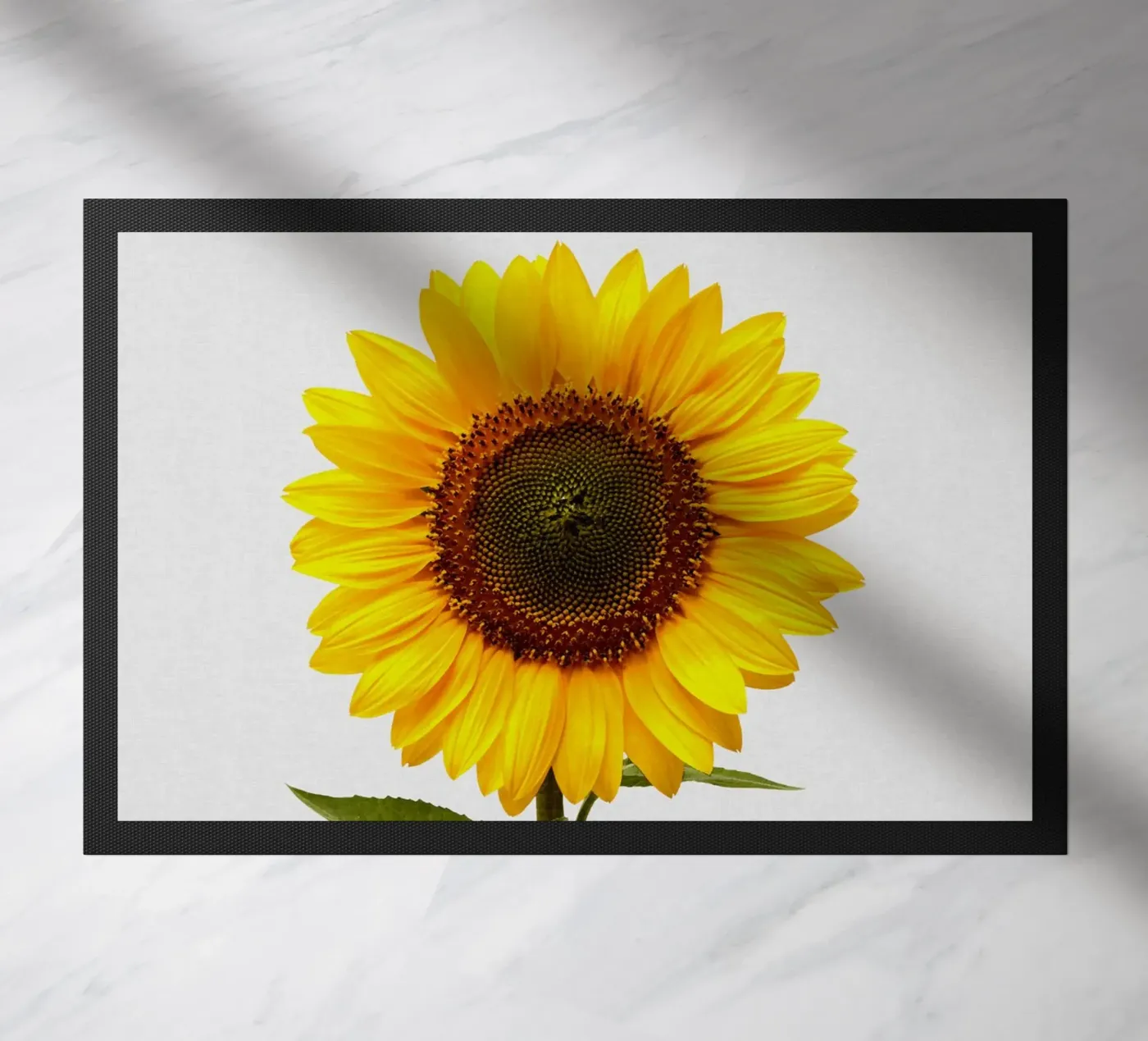 Zonnebloem deurmat van Orara Studio