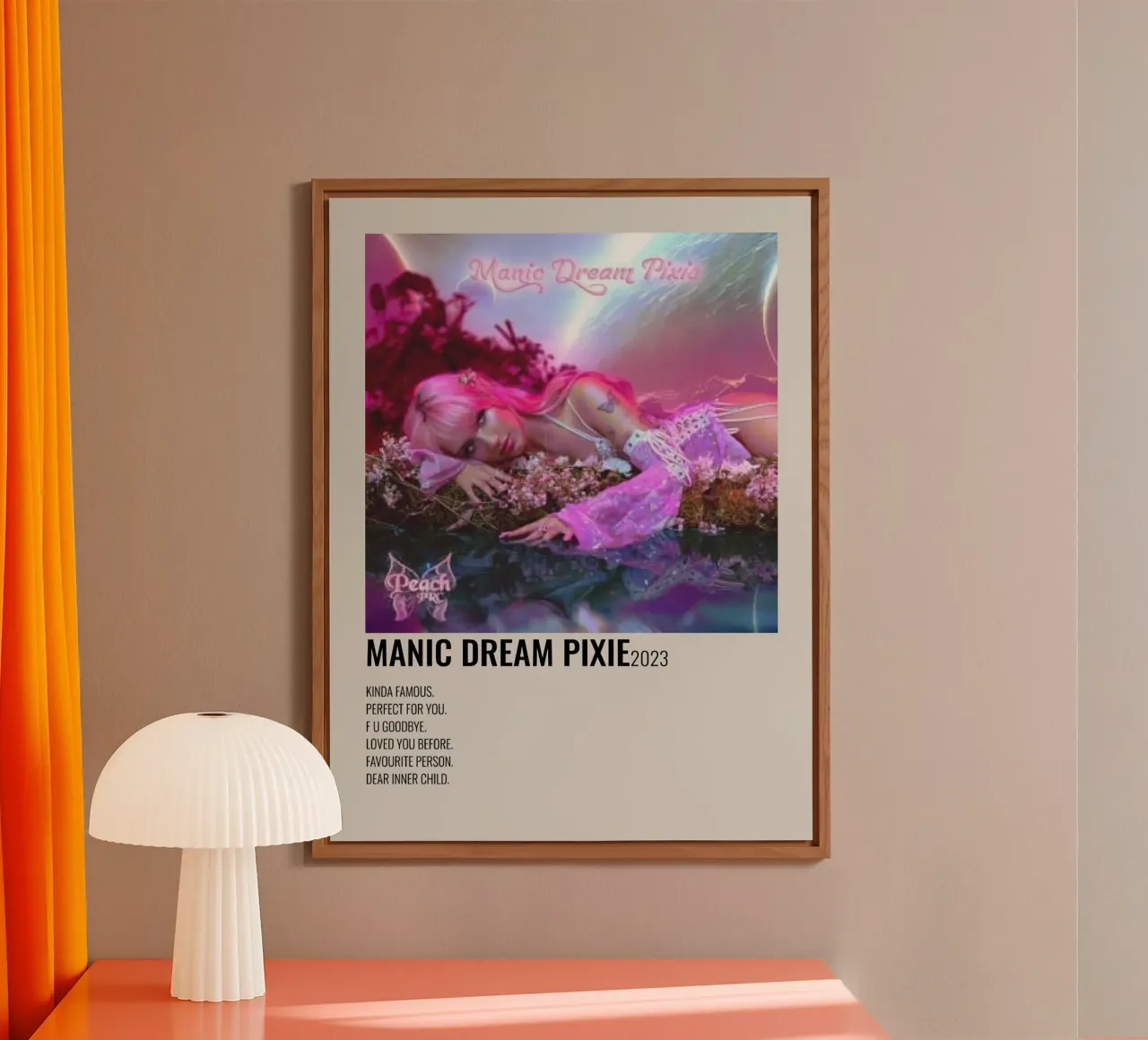 Peach Manic Dream Pixie alluminio dibond da Roronoa7