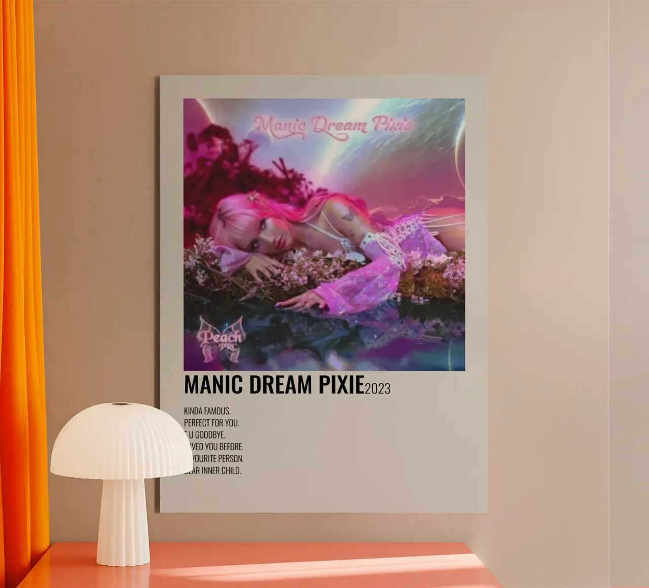 Peach Manic Dream Pixie alluminio dibond da Roronoa7