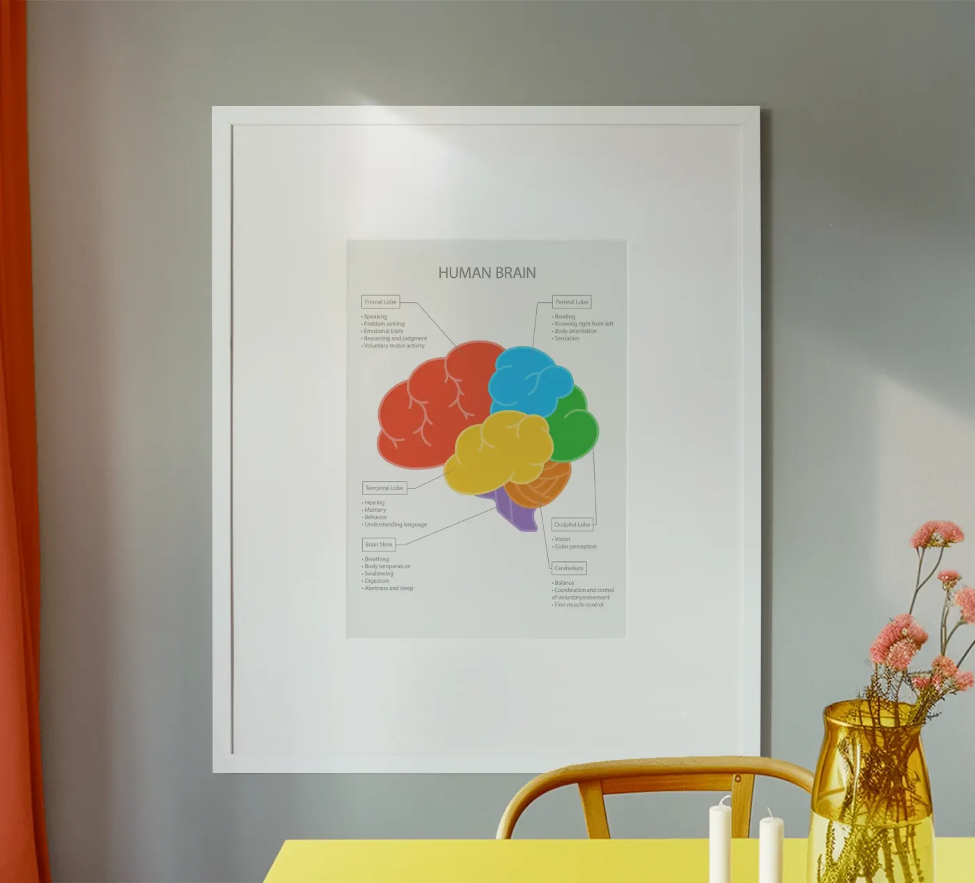 Human Brain poster by Lidia Blomgren