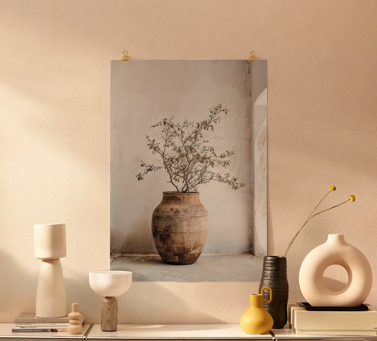 Vaso di fiori Boho n. 1 carta hahnemühle da Sowa Studio
