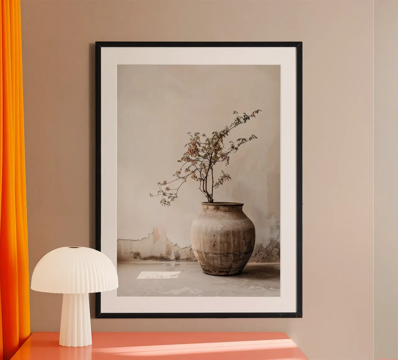 Vaso di fiori Boho n. 2 poster con telaio in alluminio da Sowa Studio