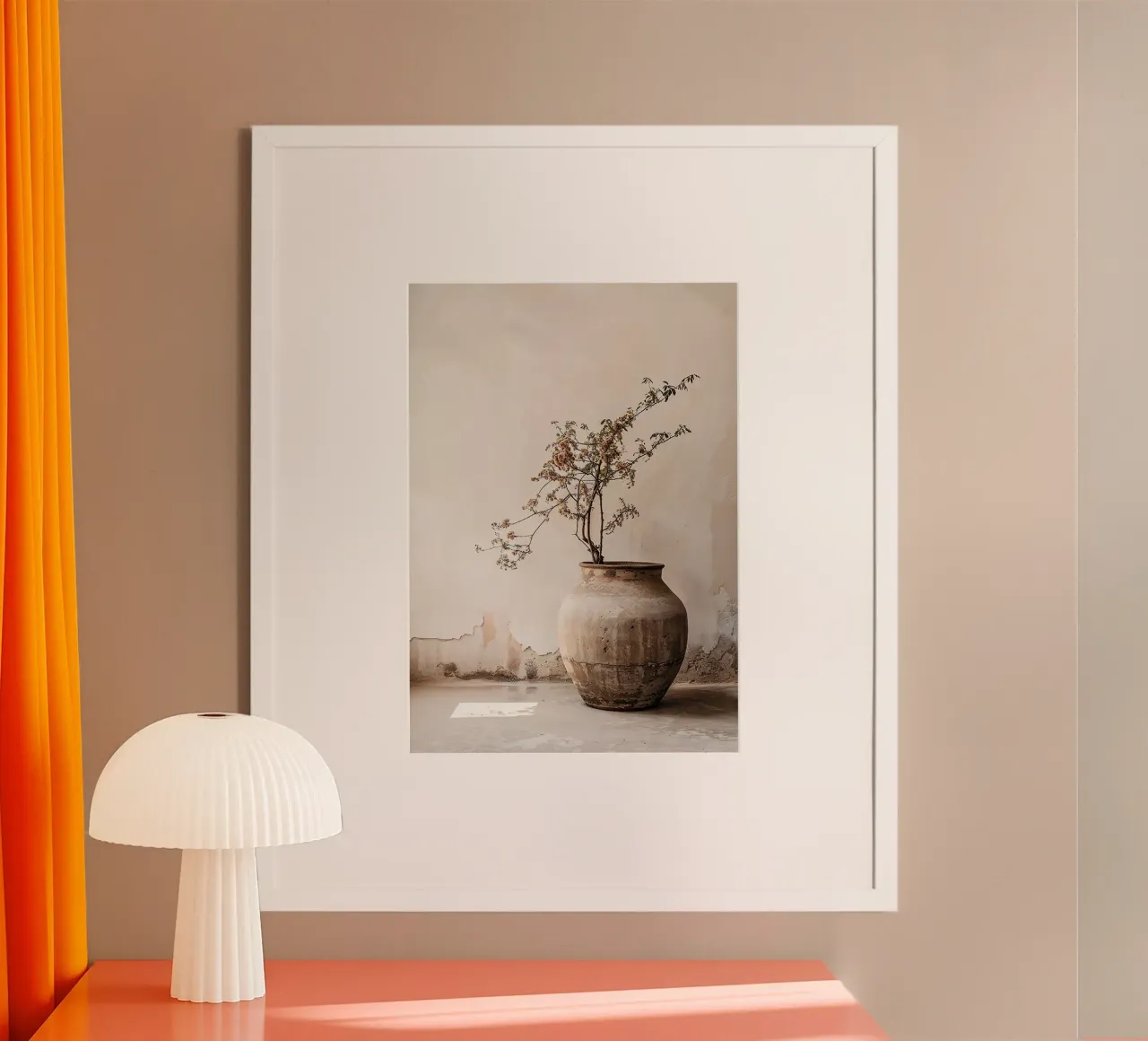 Vaso di fiori Boho n. 2 poster con telaio in alluminio da Sowa Studio