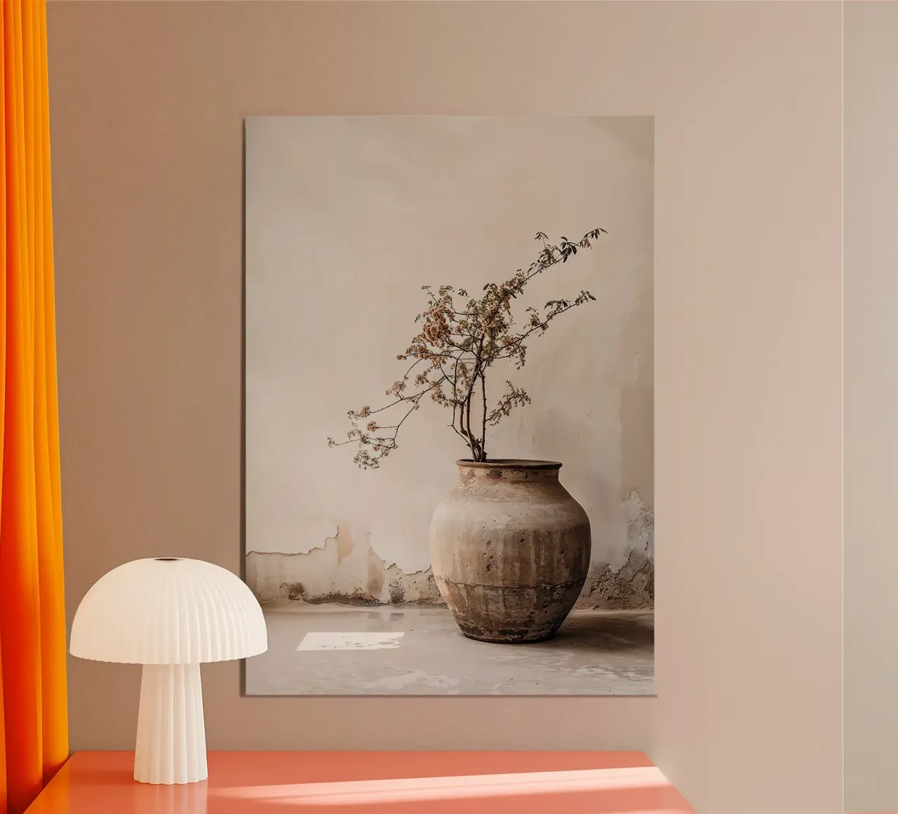 Vaso di fiori Boho n. 2 poster con telaio in alluminio da Sowa Studio